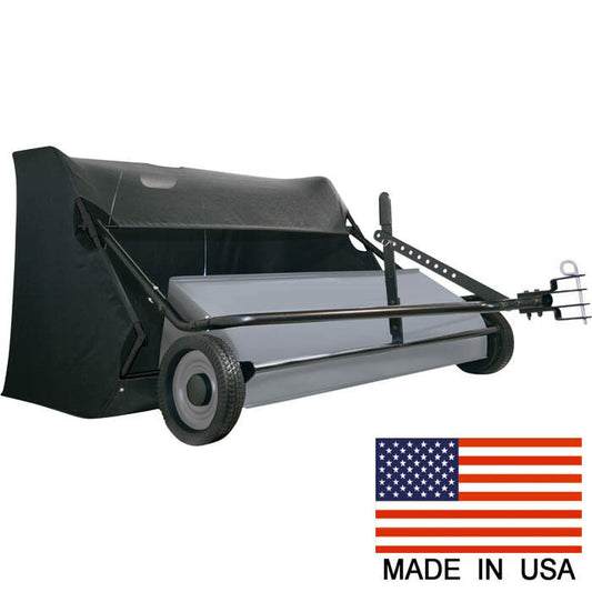 50" LAWN SWEEPER - 26 Cubic Ft - Pull Behind - 12" Wheels - Industrial Grade