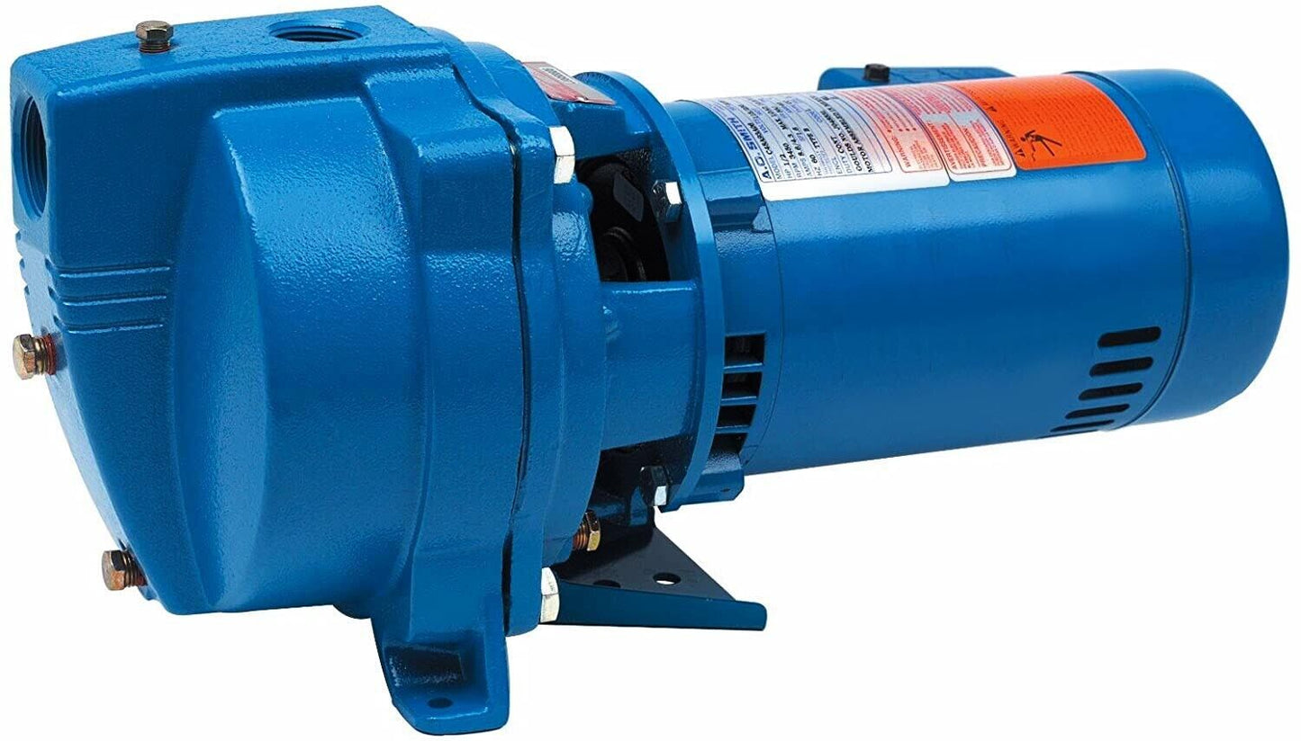Shallow Well Jet Pump - 21 GPM - 115/230V - 25 ft Head - 1.25" In & 1" Out Port