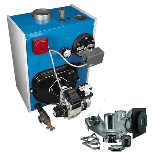 Oil Fired Boiler - Hot Water - Tankless Coil - 175,000 BTU - Thru Wall Vent Kit