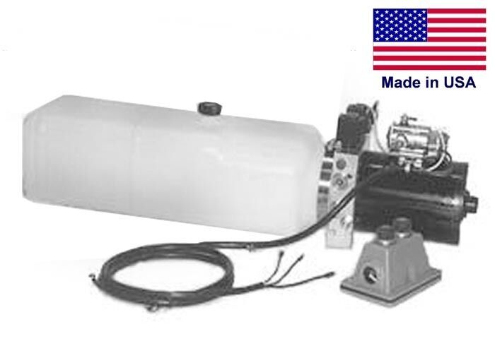 COMMERCIAL Hydraulic DC Power Unit - 4 Way Function - Horizontal Mount 1.87 Gal