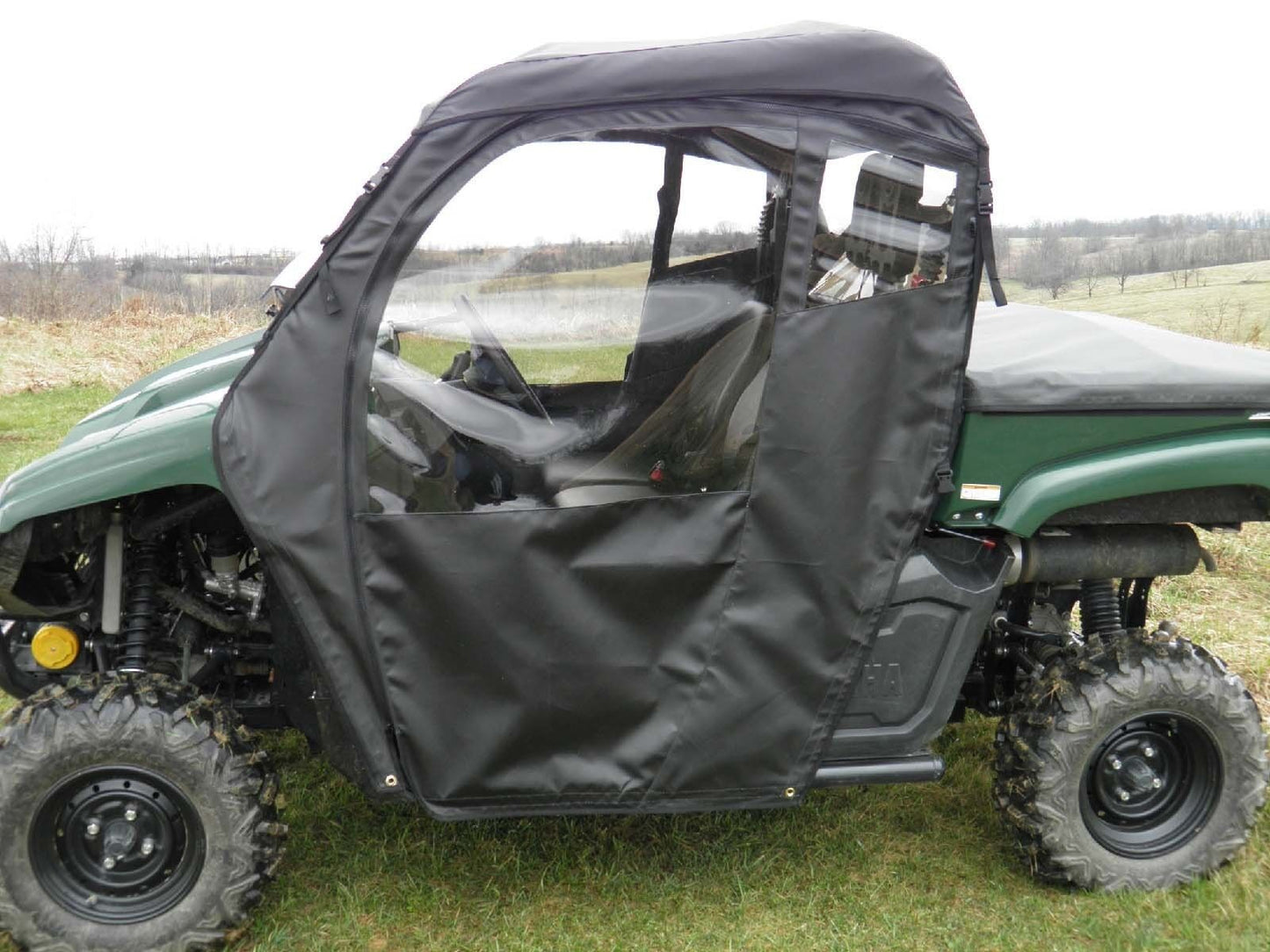 DOORS and REAR WINDOW Combo for Yamaha Viking - Puncture Proof - Soft Acrylic