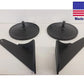 Side Mirrors for Mahindra Roxor - 3/16″ Aluminum - Powder Coated - Pair - USA