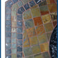 Propane Fire Pit Table - 30,000 BTU - Hexagon Slate Tile Mantel - Rocks & Glass