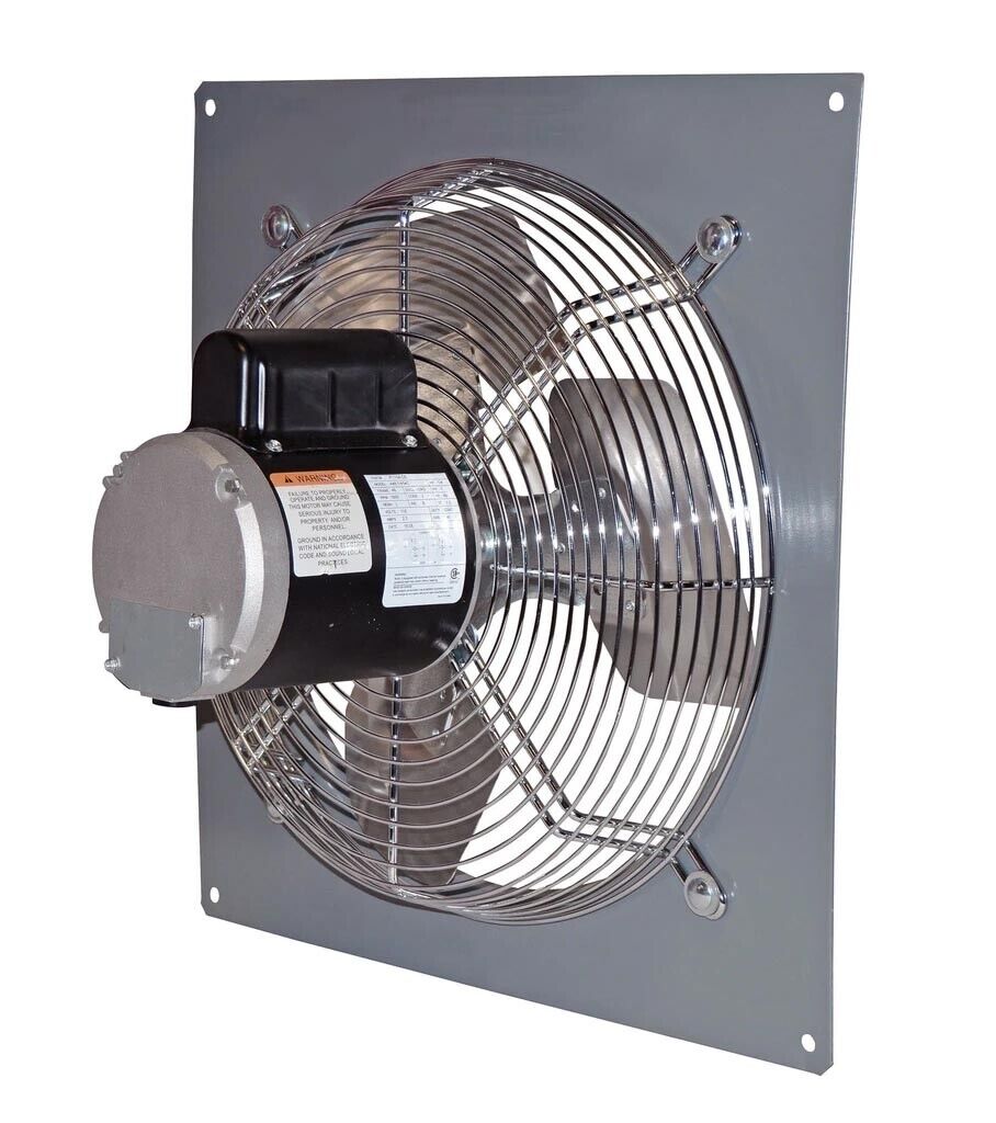 14" Panel Exhaust Fan - 2 Speed - 2190 CFM - 115 Volts - 1 Phase - 1/3 HP