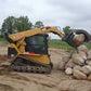 84" Log, Brush & Rock Grappler for Skid Steer - 3000 Hydraulic Cylinder T1 Steel