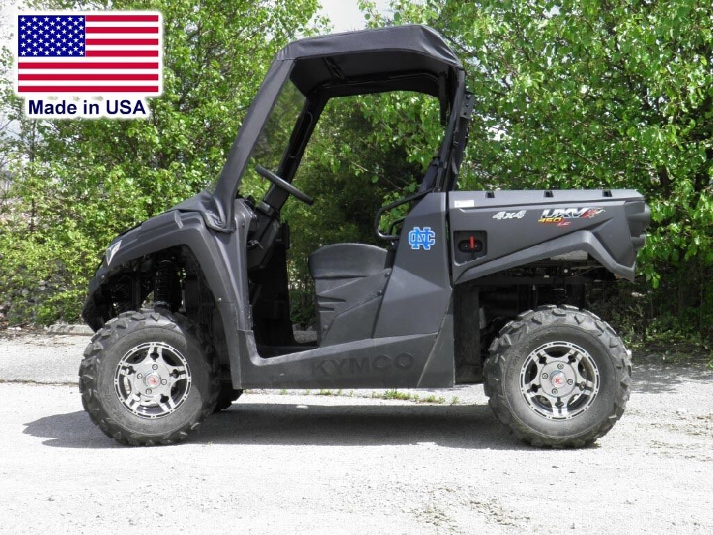 Kymco 450 VINYL WINDSHIELD and ROOF Combo - Soft Top - Canopy - Commercial Duty