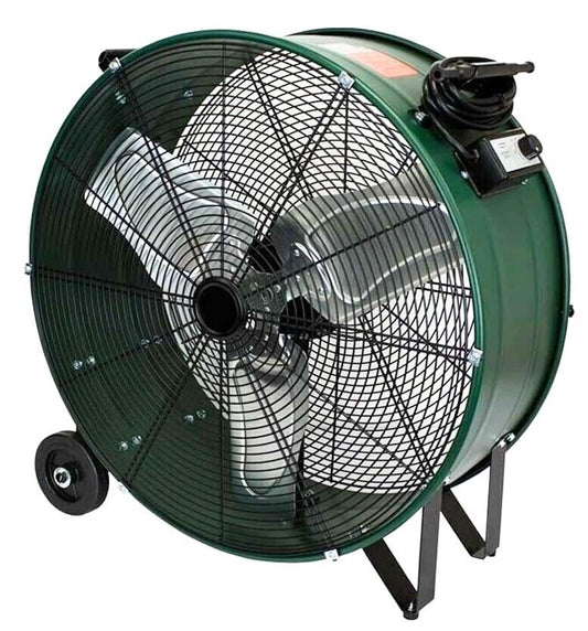 30" Drum Floor Fan - 8,800 CFM - 120 Volts - 1 Phase - Direct Drive - 2 Speed