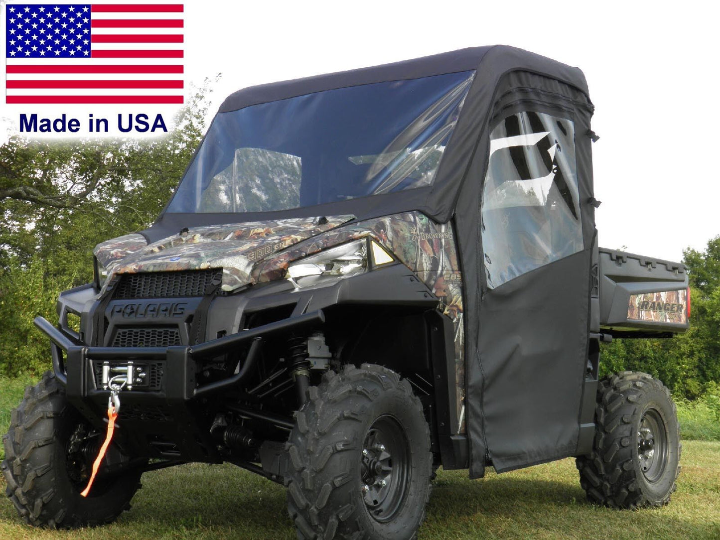 Polaris Ranger XP Full Enclosure - VINYL WINDSHIELD, Roof, Doors, Rear Window