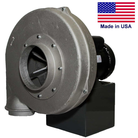 ALUMINUM CENTRIFUGAL BLOWER - 840 CFM - 115/230V 1Ph - 1-1/2 Hp - 6" In/ 5" Out