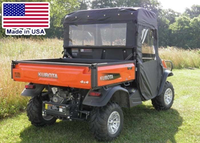 Full Enclosure for Kubota RTV X1120D X900 - Vinyl Windshield, Doors, Roof, Rear