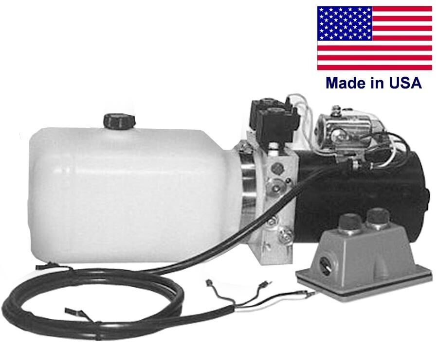 COMMERCIAL Hydraulic DC Power Unit - 4 Way Function - Side Mount - 0.86 Gal