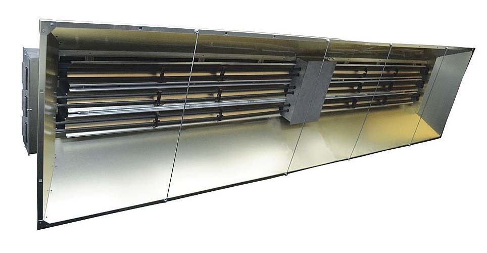 Infrared Heater 480 Volts - 92,151 BTU - 2,7000 Watts - 3 Phase - Metal Sheath
