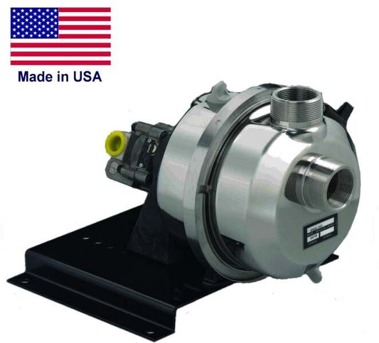 180 GPM Centrifugal Water Pump for Hydraulic - 1.5" FNPT & 2" MNPT - Self Prime