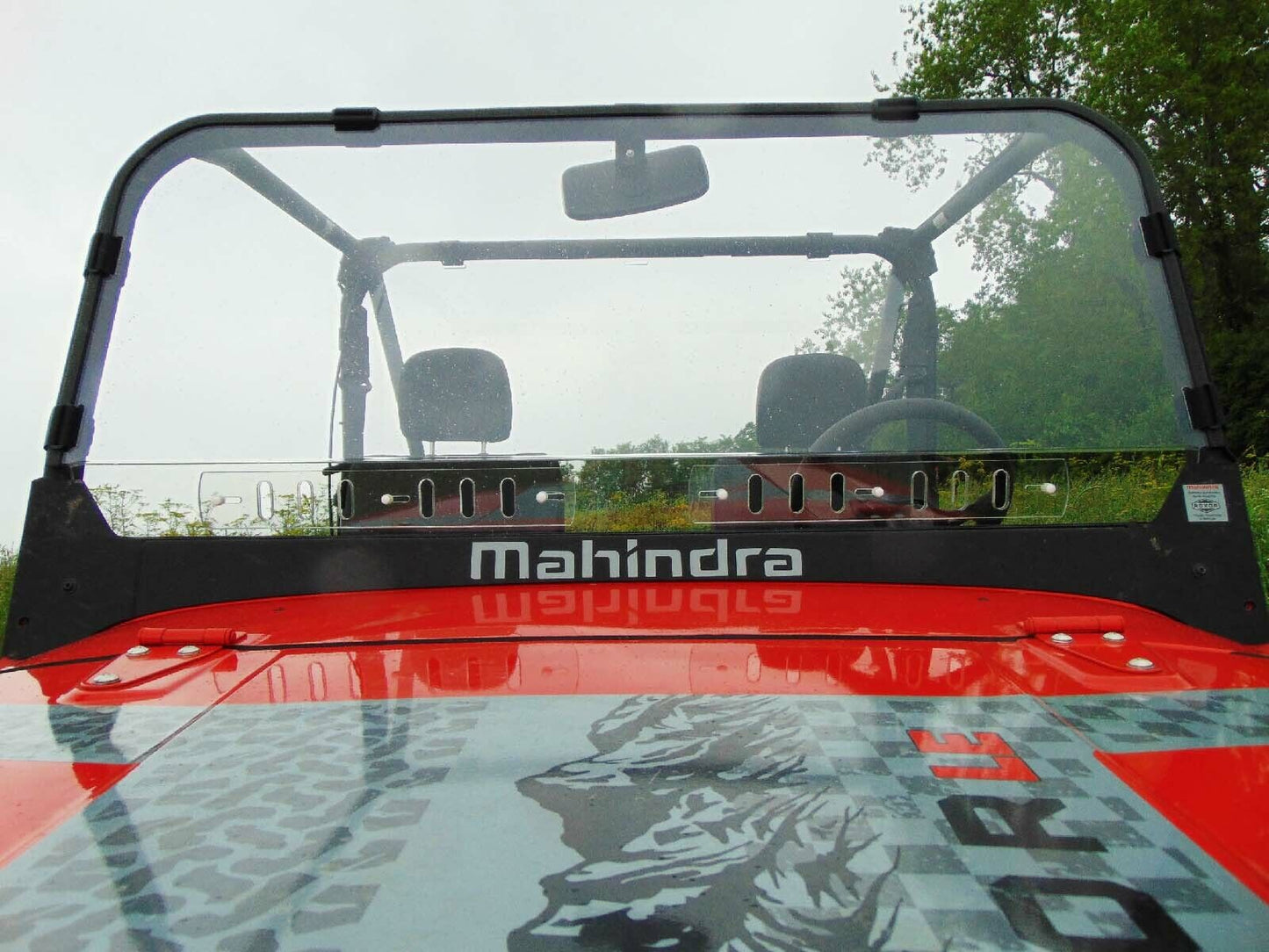 VENTED HARD Windshield & ROOF for Mahindra Roxor - Soft Top - Puncture Resistant