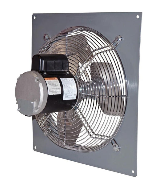 16" Panel Exhaust Fan - 1 Speed - 2370 CFM - 115 Volts - 1 Phase - 1/3 HP