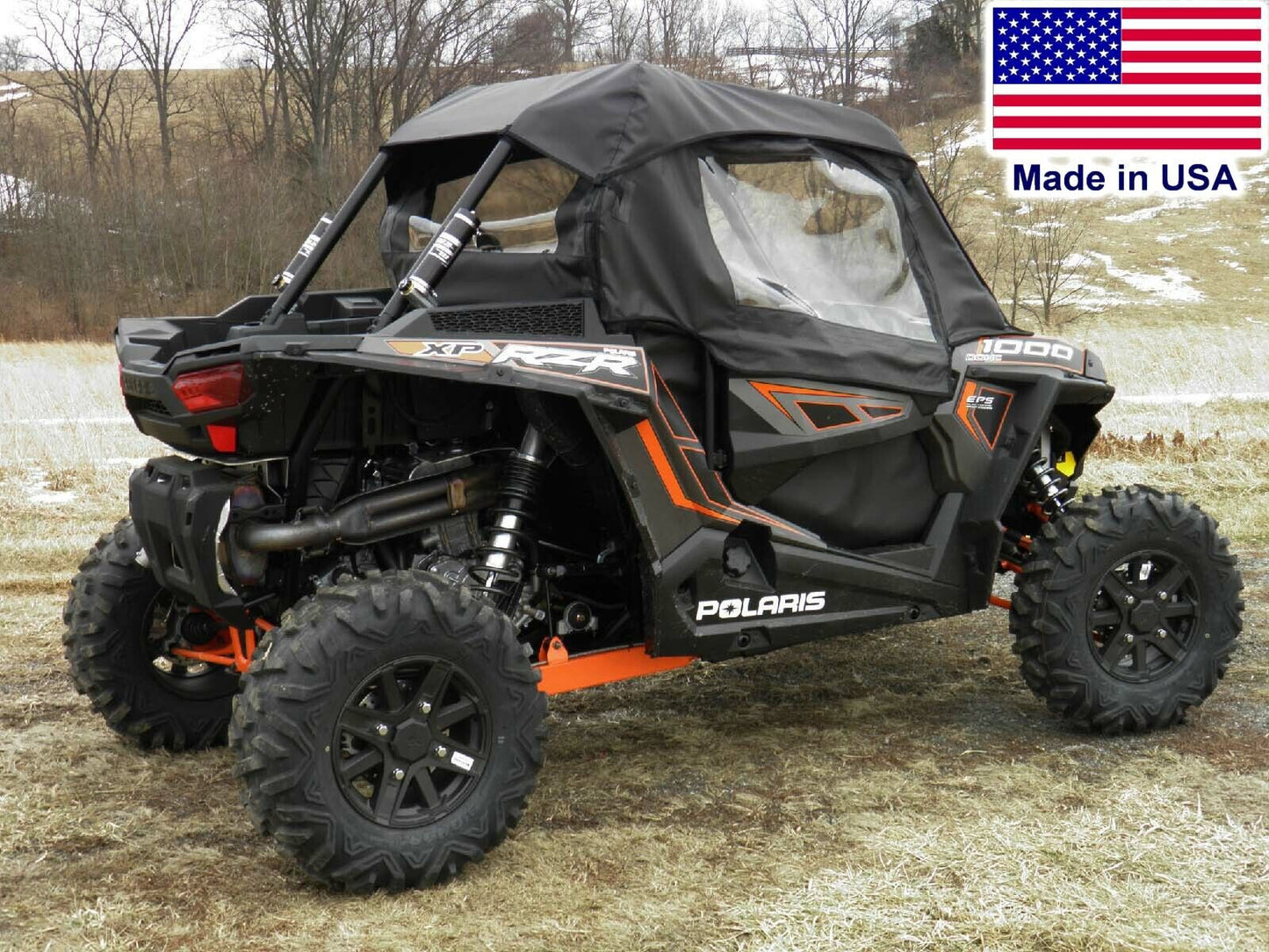 DOORS & REAR WINDOW for Polaris RZR XP Turbo S - Soft Material - Vinyl Windows