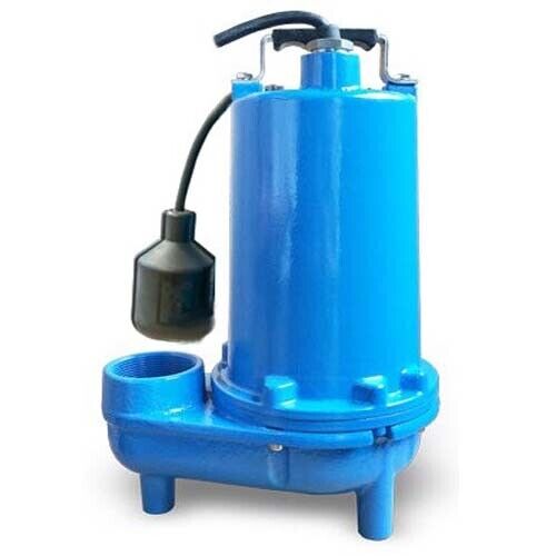 Submersible SEWAGE TRASH Pump - 2" Out - 132 GPM - 115 V - Self Priming - Float