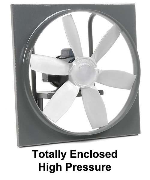 12" Enclosed Exhaust Fan - 1,180 CFM - 230/460 Volts - 3 Ph - 1/2 HP - 4 Blade