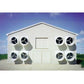 20" Exhaust Fan - Plastic Flush Mount - 1/3 HP - 3.6/1.8 Amps - 4,100 CFM