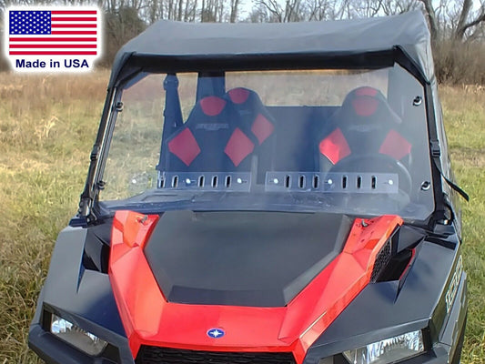 HARD WINDSHIELD and ROOF for Polaris General 4 - Crew - Soft Top - Polycarbonate