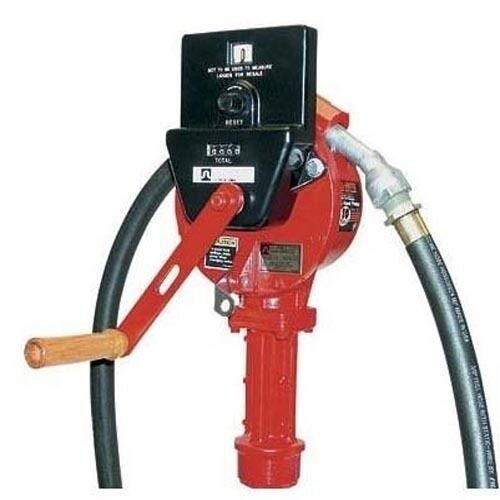 FUEL TRANSFER PUMP - Rotary Hand Crank Style - Measures 10,000 Gallons