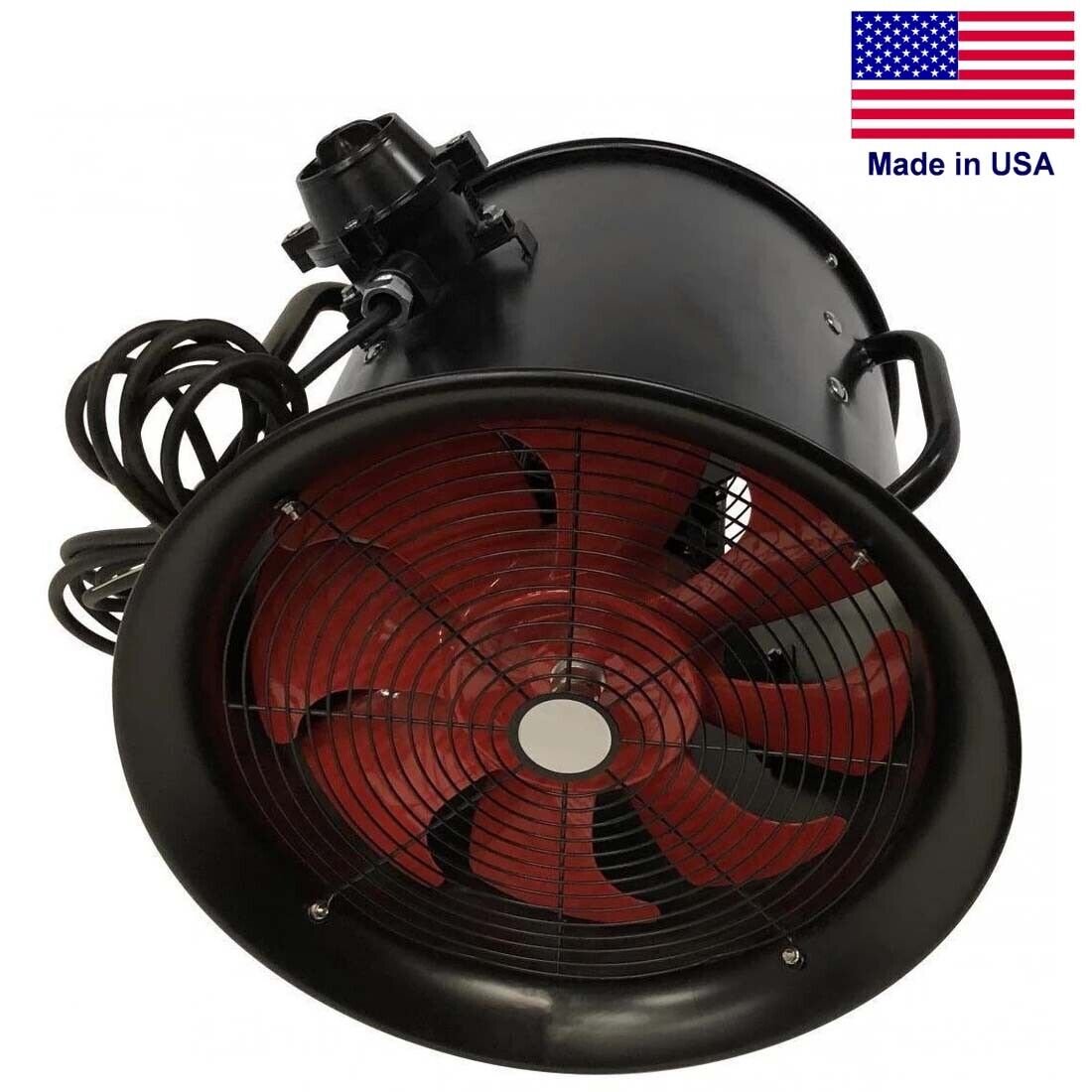 12" Portable Explosion Proof BLOWER - 2719 CFM - 230 Volt - 1 Ph - 2/3HP - Axial
