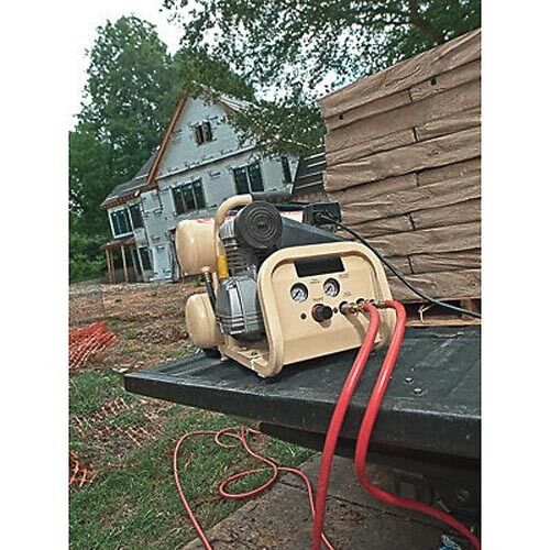 Double Stacked Air Compressor - 2 HP - 4 Gallon Capacity - Commercial Duty