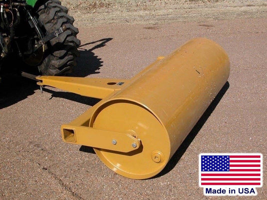 5 ft Drum Roller - Pull Behind - Drawbar Hitch - 730 lbs Empty - 89 Gal Capacity