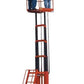 AC Power Two Person Lift - 15 Ft - 28"x36" Platform - 15 Ft Tall - 110V - 12 Amp