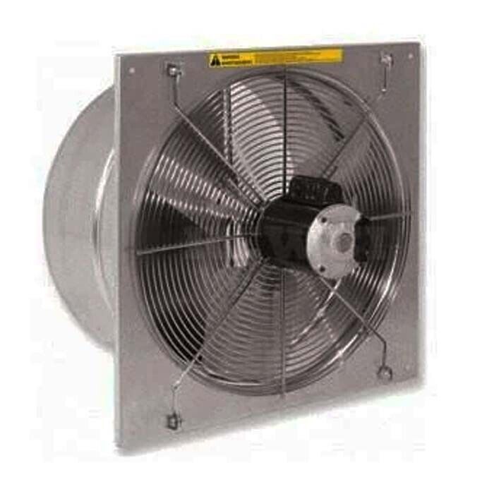 20" Exhaust Fan - Butterfly Damper - 3120 CFM - 115/230 Volts - 1 Ph - Variable
