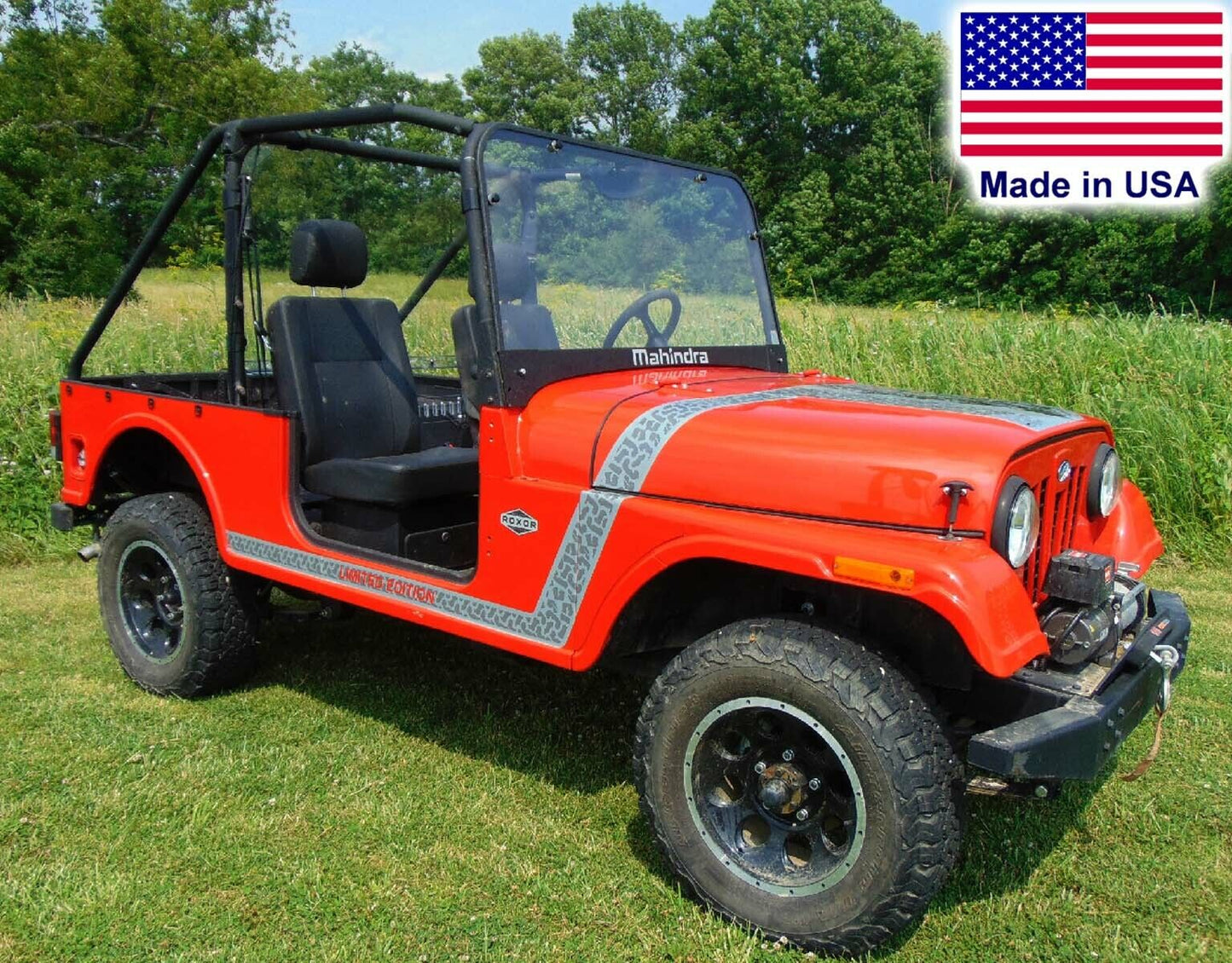 Mahindra Roxor FULL ENCLOSURE - SOLID HARD WINDSHIELD, Roof, Doors, & Rear