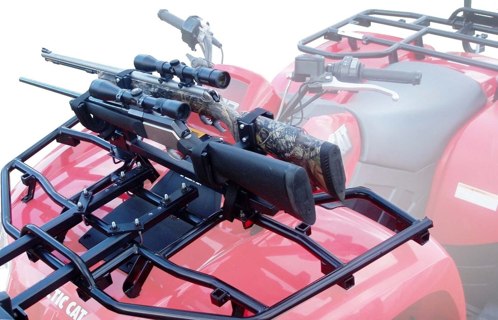 ATV Gun Rack - Fits Honda, Kawasaki, Polaris, Arctic Cat, Yamaha, Suzu ...