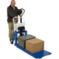 PALLET JACK & LIFT - Foot Operated - 2200 lbs Cap - 44" x 27" Fork - 33" Raised