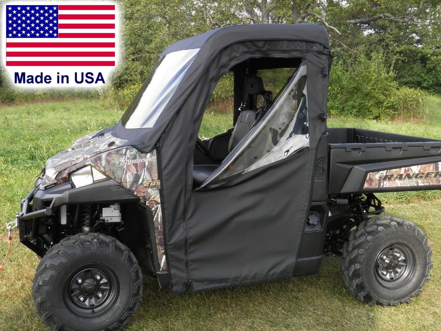 Polaris Ranger XP Full Enclosure - VINYL WINDSHIELD, Roof, Doors, Rear Window