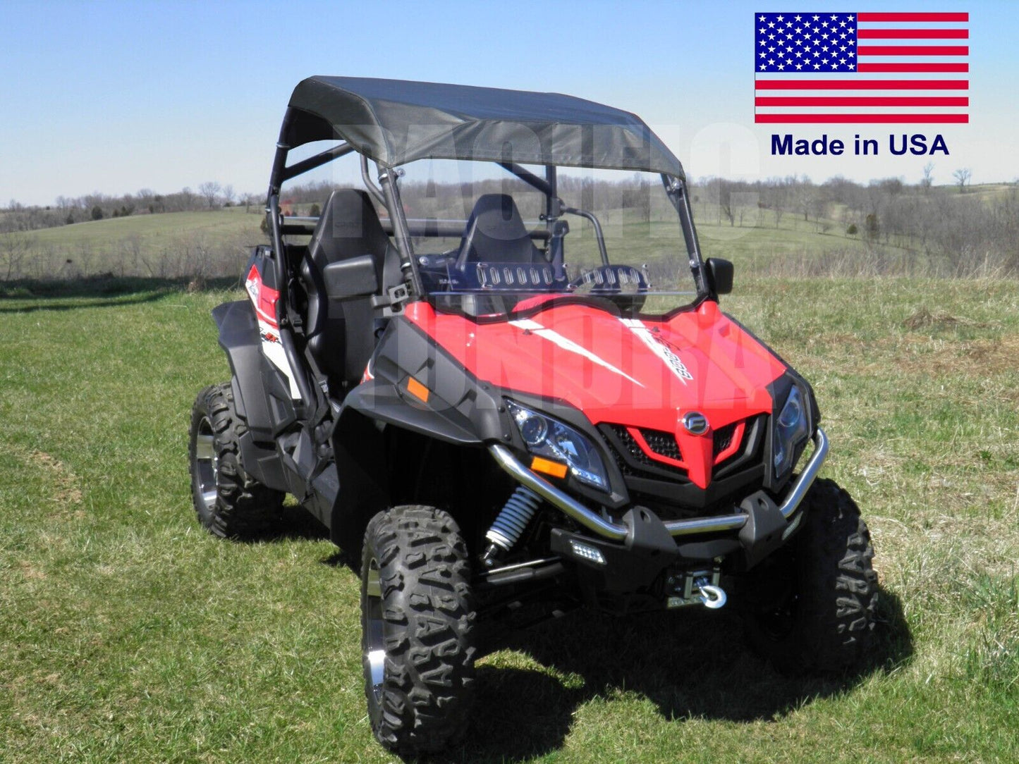 ROOF & HARD WINDSHIELD Combo for CFMoto ZForce 500/800/1000 - Soft Top