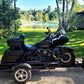 Motorcycle Trailer - 3179 lbs Cap - 112" Long - 2" Ball Compatible - Foldable