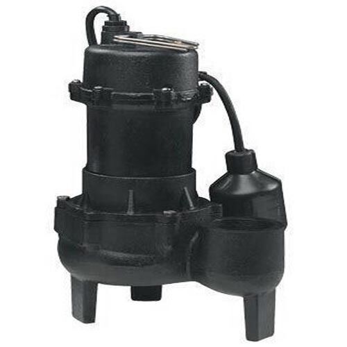 Electric SEWAGE EJECTOR PUMP Submersible - 5,700 GPH - 115V - 1/2Hp - 2" Ports