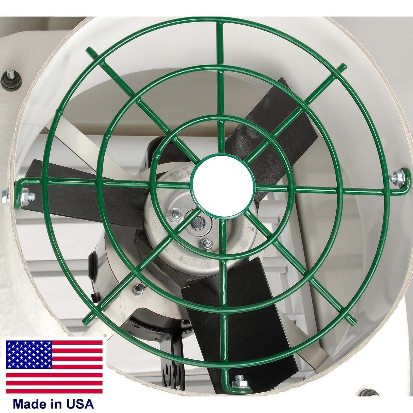 24" Fiberglass Exhaust Fan - 8,190 CFM - 115/230V - 1 Ph - Poly Blades & Shutter