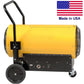 Portable Electric Heater - 153,585 BTU - 2200 CFM - 480 Volt - 3 Ph - 10" Wheels