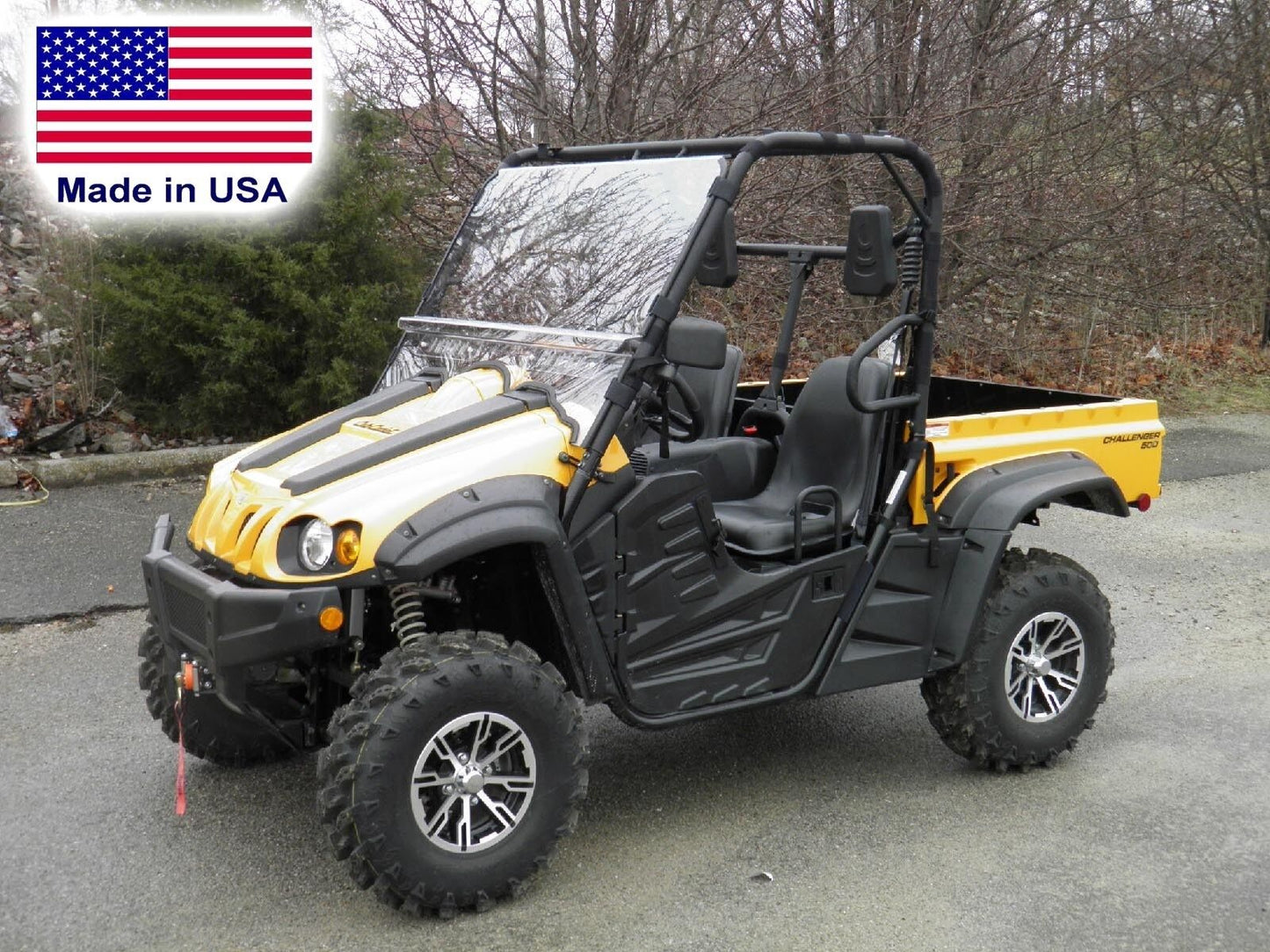HARD WINDSHIELD for Cub Cadet Challenger 500 and 700 - Withstands Highway Speeds