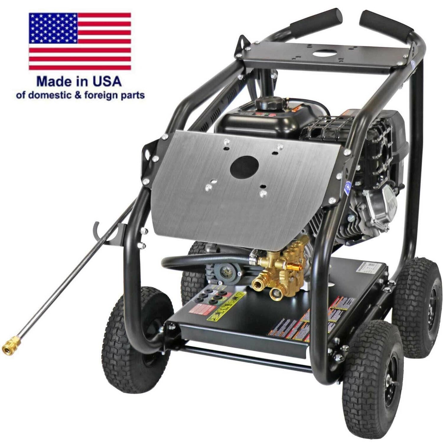Gas Pressure Washer - Cold Water - 4400 PSI - 4 GPM - AAA Pump - Roll Cage
