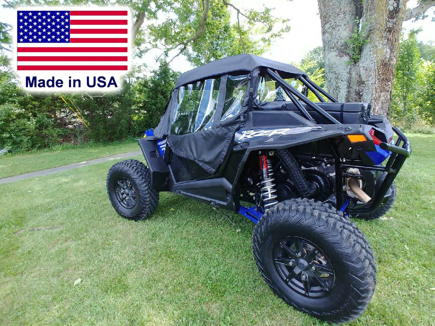 DOORS & REAR WINDOW for Polaris RZR XP Turbo S - Soft Material - Vinyl Windows