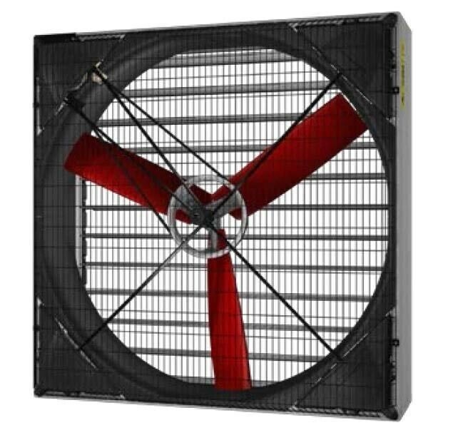 50" Exhaust Fan - 26,000 CFM - 240 Volts - 1 Phase - Belt Driven - 3 Blades