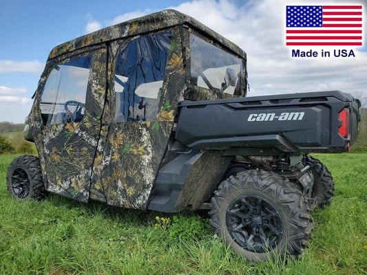 DOORS, REAR WINDOW, and ROOF for Can Am Defender Max - Mossy Oak - Soft Material