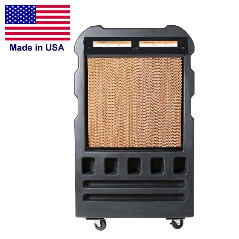 Portable Evaporative SWAMP COOLER - 3600 CFM - 900 sqft - 30 Gal Tank - 115 Volt