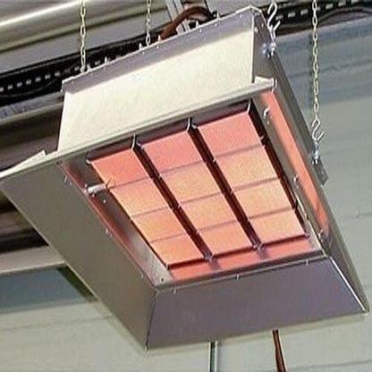 Industrial Infrared Heater - Natural Gas or Propane - 30,000 to 155,000 BTU