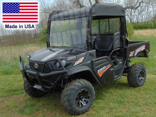 Kubota Sidekick RTV XG850 HALF ENCLOSURE - VINYL WINDSHIELD, Roof, & Rear Window