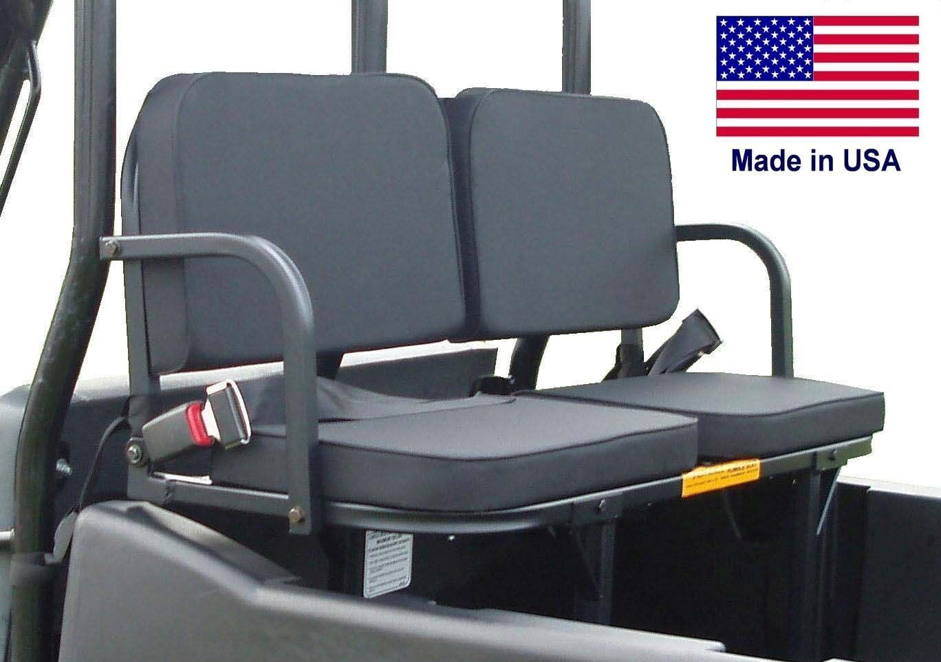 Kubota UTV REAR SEATS - 350 Lbs Capacity - Safety Belts - Bracket - Safety Strap