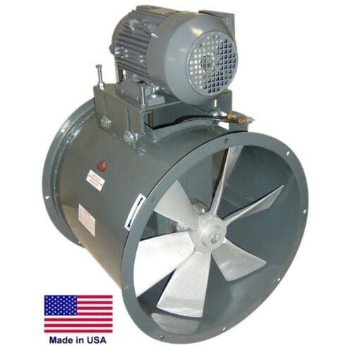 48" TUBE AXIAL DUCT FAN - 33,000 CFM - 5 Hp - 1 or 3 Ph - 115/230 & 230/460 Volt