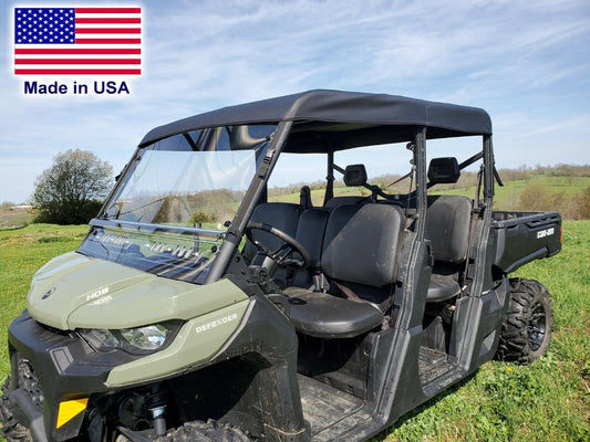 HARD WINDSHIELD and ROOF for Can Am Defender Max - Soft Top - Polycarbonate
